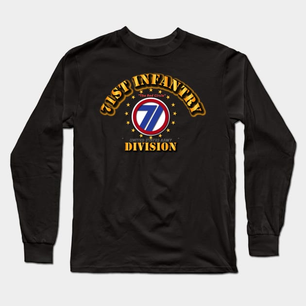 71st Infantry Division - The Red Circle Long Sleeve T-Shirt by twix123844